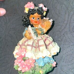K’s Collection Bedtime Figurine African American Child Hold baby doll and Toy